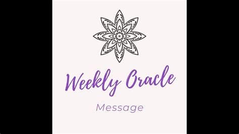 Weekly Oracle Intention Youtube