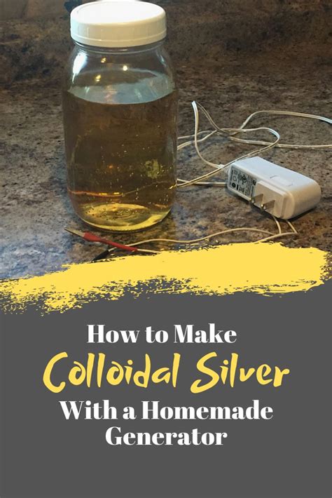 How To Make Colloidal Silver With A Homemade Generator Colloidal