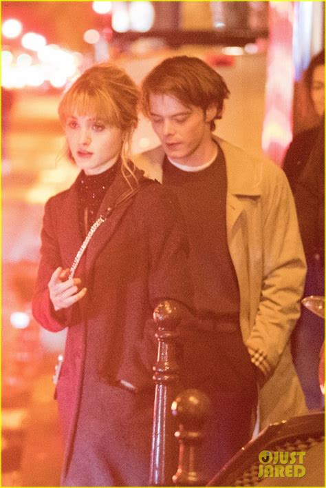Stranger Things Charlie Heaton And Natalia Dyer Hold Hands In Paris
