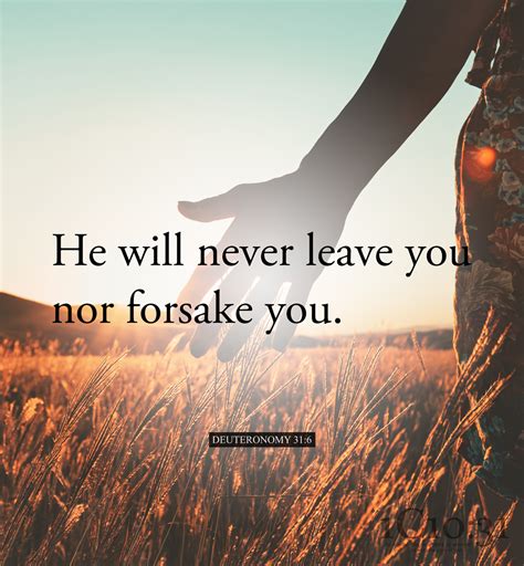 He Will Never Leave You Nor Forsake You Zw