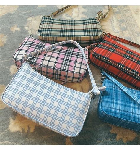 90s Retro Plaid Shoulder Bag in 2020 | Vintage bags, Bags ...
