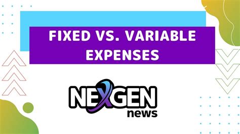 Fixed Vs Variable Expenses Youtube