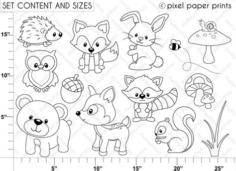 Woodland Animals Colouring Sheets Coloring For Kids