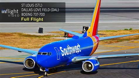 Southwest Airlines Full Flight | St Louis to Dallas-Love Field | Boeing