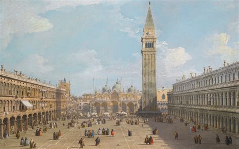 Giovanni Antonio Canal Detto Canaletto Venezia 1697 1768 Piazza San Marco Guardando Verso