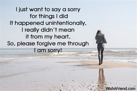 I Just Want To Say A I Am Sorry Messages