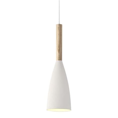 Pure 10 Small Ceiling Pendant Light In Nordic White Finish With Ash