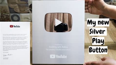 My New Silver Play Button Unboxing Youtube Sent Me This 2018
