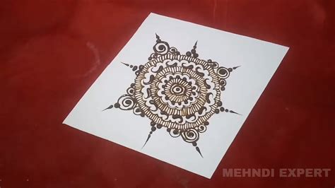 Mehndi Design Pattern On Paper 2 Step By Step Tutorial Youtube