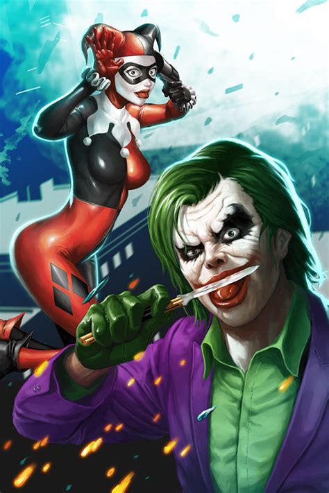 Joker And Harley Quinn By Genghiskwan On Deviantart