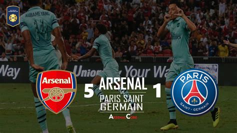 Arsenal Vs Psg Match Report International Champions Cup