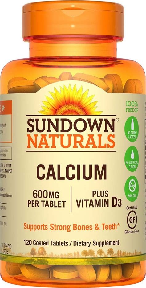 Buy Calcium Plus Vitamin D3 600 Mg 120 Tabs Rexall Online Uk Delivery