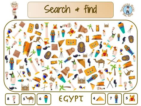 Printable detective party games for kids print out the challenges follow easy set up instructions and let in 2020 detective game detective party spy games for kids for printable mystery games for adults and teens. Egypt search and find - Treasure hunt 4 Kids - Free games ...