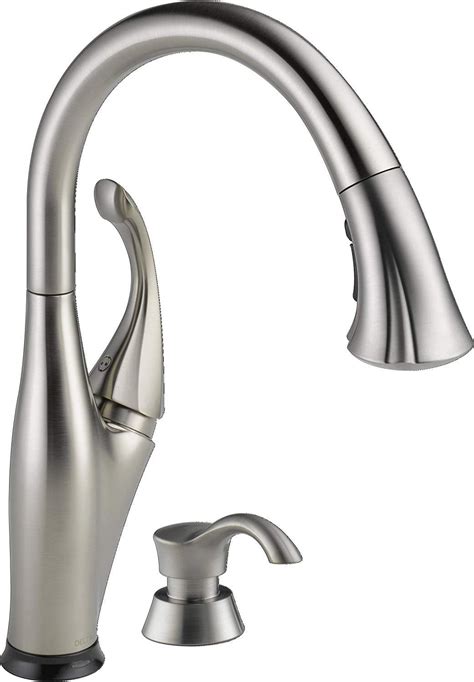 Delta Faucet Addison Single Handle Touch Kitchen Sink Faucet With Pull