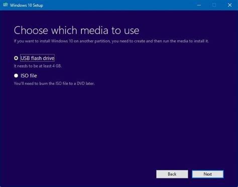 Use The Windows 10 Media Creation Tool To Create Installation Media