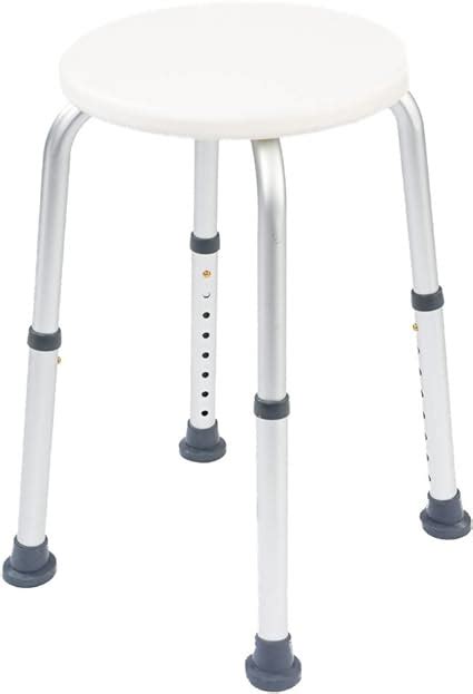 Height Adjustable Round Shower Stool Computers And Accessories