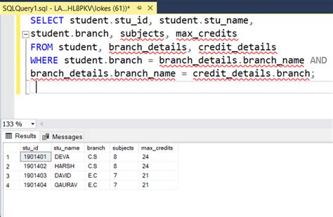 Sql Select From Multiple Tables With Ms Sql Server Geeksforgeeks