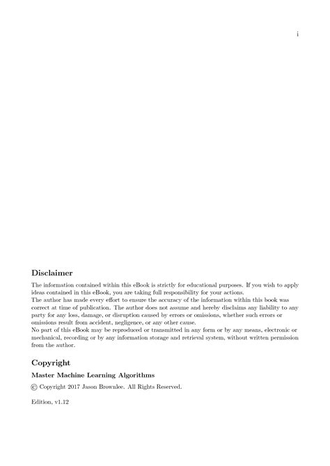 SOLUTION: Jason brownlee master machine learning algorithmz lib org
