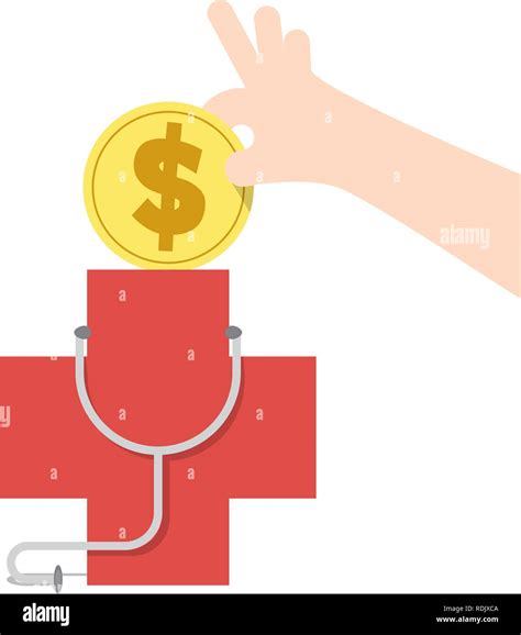Illustration Vector Saving Money And Spending For Care For Healthy