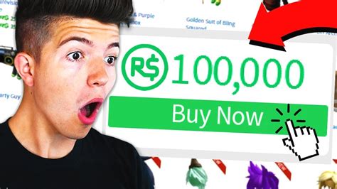 Buying 100000 Robux In Roblox Youtube