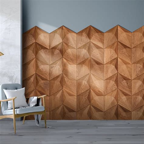 3d Wood Panel Sapphire Wall Panel Oak Wood Wall Wooden Etsy Wooden