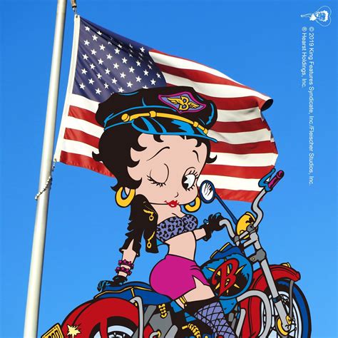 Winking Biker Betty Boop In 2021 Biker Betty Boop Cartoon Pics