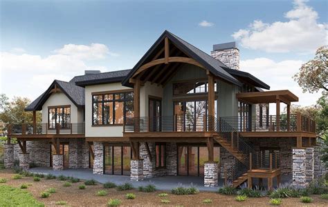 Plan 62792dj One Level Country Lake House Plan With Massive Wrap Around