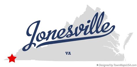 Map Of Jonesville Va Virginia