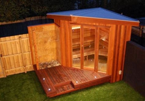 17 sauna and steam shower designs to improve your home and health sauna diy outdoor sauna