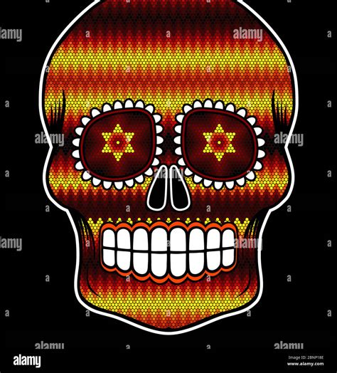 Mexican Skull Art Stock Vector Images Alamy
