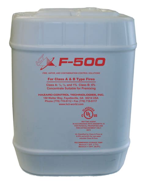 F 500 Encapsulator Agent 5 Gallon Pail Control Hazards