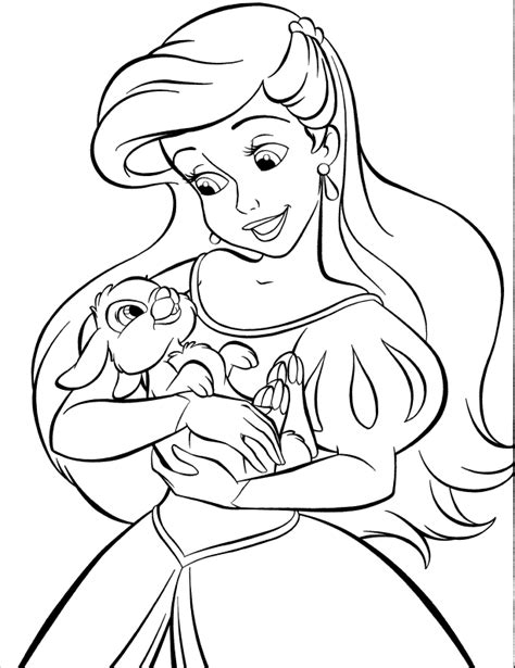 Have fun with your child! Ariel coloring pages to download and print for free