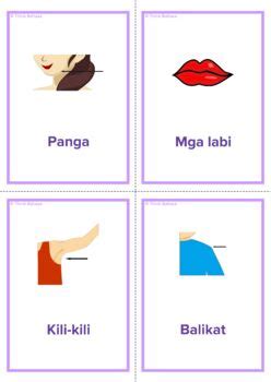 Body Parts Tagalog Flashcards Body Parts By Language Forum TpT
