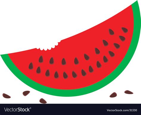 Single Watermelon Seed Clip Art