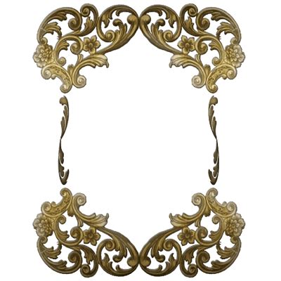 Victorian Golden Ornate Frame transparent PNG - StickPNG