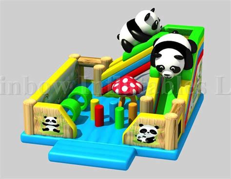 New Design Commericial Inflatable Panda Bouncy Park Playground For Kids