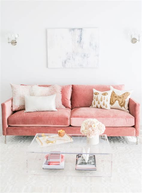 The Wonderful Pink Velvet Sofa For Your Home