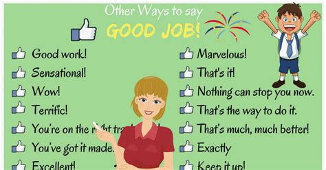 100 Powerful Ways To Say Good Job In English Eslbuzz
