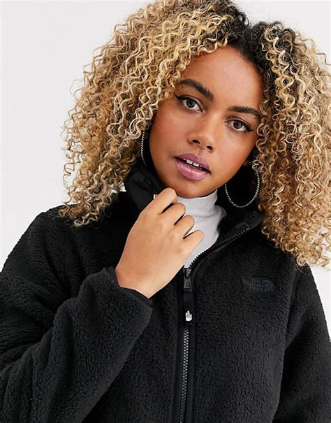 The North Face Campshire Sherpa Parka Jacket In Black Asos