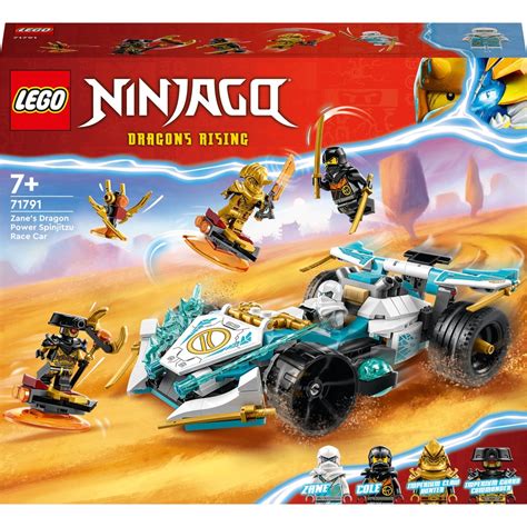 Lego 71791 Ninjago Zanes Dragon Power Spinjitzu Race Car Building