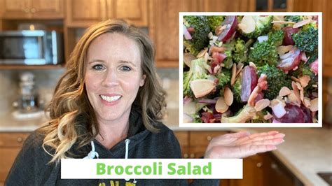 How To Make A Delicious Broccoli Salad With Bacon And Grapes Youtube