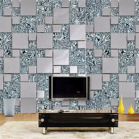 Custom Photo Wallpaper 3d Stereoscopic Mosaic Cubes Nonwoven Fabric