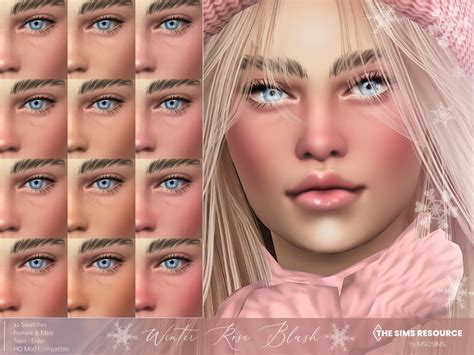 Winter Rose Blush Bynnmsqsims Created For The Emily Cc Finds