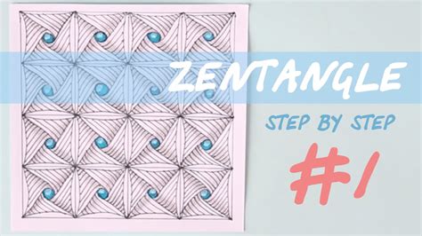 This video explains the steps for creating a zentangle. ZENTANGLE step by step | tutorial #1 - YouTube
