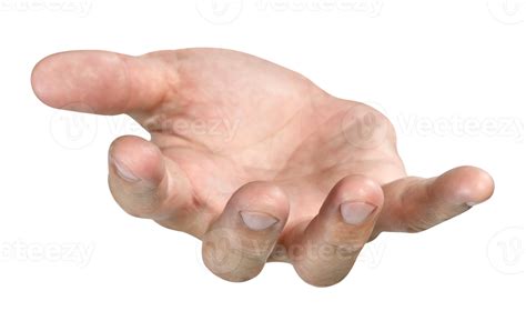 Open The Palm Of The Hand Isolated 22207325 Png