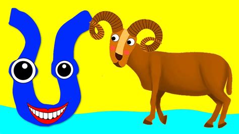 Learn The Alphabet Animals Letter U Urial Youtube