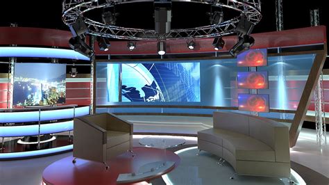 Virtual Tv Studio Chat Set 1 On Behance