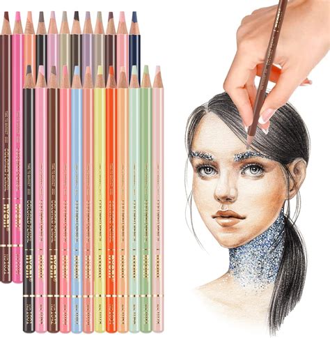 Qionew Skin Tone Colored Pencils For Portraits And