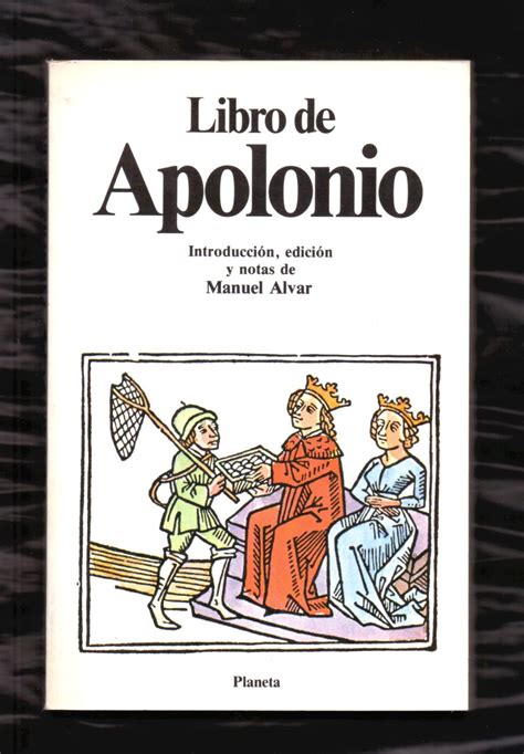 EL LIBRO DE APOLONIO Par Apolonio Introduccion Ediciion Y Notas De Manuel Alvar Libreria