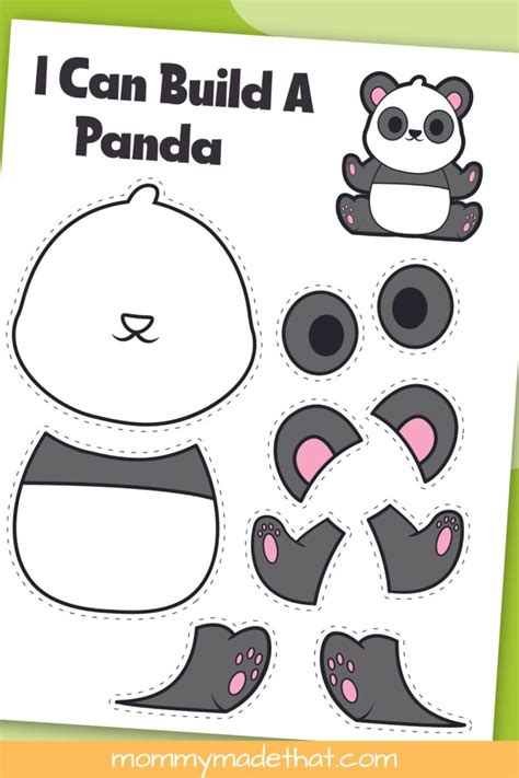 Printable Panda Craft Template Grab The Cutie For Free